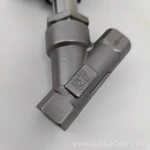 Пневматический угловой клапан с пластиковой головкой и резьбой